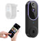 FineLuck WiFi Video Doorbell Camera Wireless with Doorbell Receiver, AI Human Detection, 2-Way Talk, 2.4G Wi-Fi, Battery Powered, Cloud Storage, Indoor Outdoor Surveillance