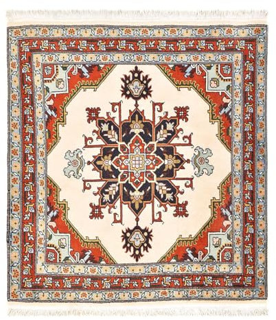 Morgenland Orientteppich - Nomadic - 105 x 100 cm - Creme