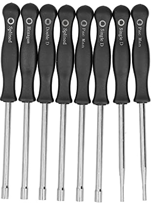 Fyearfly Kit d'outils de réglage de carburateur de jardin 8 pièces – Ensemble de tournevis pour réglage du moteur Stihl – Réglage précis, design durable