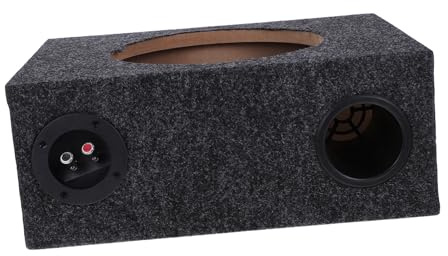 COMPUKAS Subwoofer Box Gehäuse Auto Subwoofer Enclosure Schlankes Design Einfache Installation Verbessertes Bass Audio für Fahrzeug Car Audio Leergehäuse