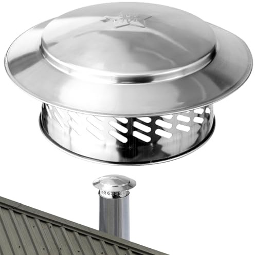 Regenhut Für Kamin Durchmesser, 110/160/200mm Edelstahl Schornsteinabdeckung Regenhaube Kaminhaube Kaminabdeckung, Regenhaube schornsteins, Schornsteinhaube Für Kaminrohr Rauchrohr Schornsteins