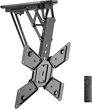 TV Wall Mounts TV Bracket Adjustable TV Mount Stand Remote Control Electric TV Stand Ceiling Smart Folding TV Stand Suitable for 32-35 Inch Flat Curved TV Stand Compatibl