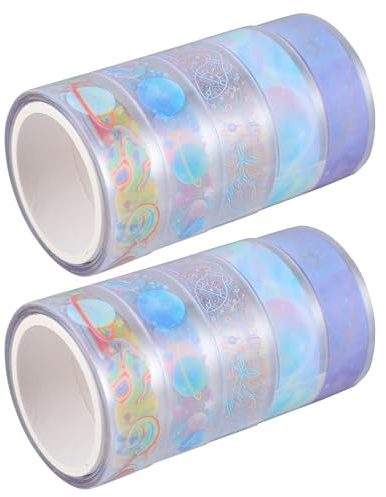 PRETYZOOM Pet Washi Tape Satz Stilvolles und Praktisches mit 10 Rollen 2 Schachteln Dekoratives Selbstgemacht Klebeband Transparentes Dünnes Klebeband für Basteln und Scrapbooking