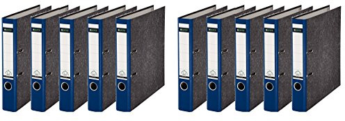 Leitz 1080/1050 Standard Ordner A4 (schmal | 10er Pack, blau)