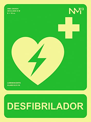 Signal rd14112 Defibrillator 22,4 x 30 cm Klasse B PVC hochwertige 0,7 mm Evakuierung StVZO zugelassen