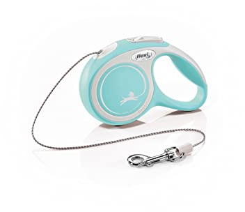 flexi Rollleine New Comfort - XS - Seil 3 m, hellblau