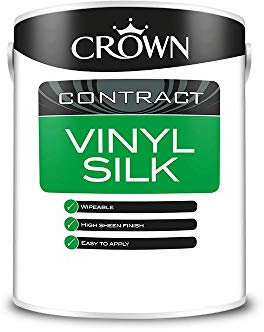 Crown Contractors Vinyl Silk - Brilliant White - 5L