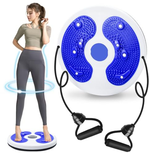 Kikuo Inicio Placa giratoria Fitness Belleza Cintura Abdomen Máquina adelgazante Máquina de entrenamiento de estómago Masaje de pies Placa lumbar interior Equipo de Fitness para Puede cargar 120 kg