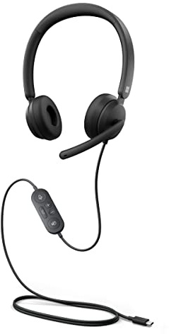 Microsoft Modern USB C Wired Headset I6N-00001- Black - 1 Year Warranty