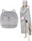 MSISILY Coperta con Maniche, Coperta Indossabile con Cappuccio Donna, Plaid con Maniche Donna Uomo, Plaid Divano 160x130cm - Grigio Gatti