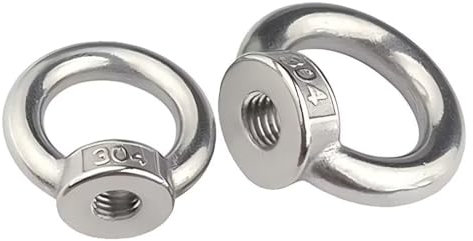 SYDARSYN M3 Écrou à Anneau en Acier Inoxydable Écrou à Oeil de Levage Écrous à Œillet M3 (3 Pièces)