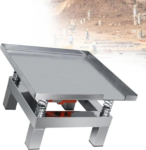 Table vibrante en béton, petite table de vibration en béton, banc d'essai vibrant, plate-forme de compactage en acier inoxydable, banc d'essai de vibration, plate-forme de compacteur ( Color : 110v )