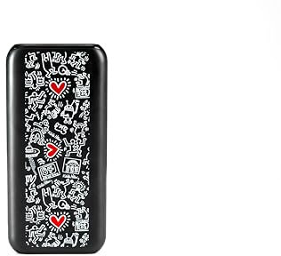 Celly x Keith Haring PowerBank 10000 mAh, PowerBank Portatile, Potente, Compatibile con Smartphone e Tablet, Design Iconico per Viaggio Aereo