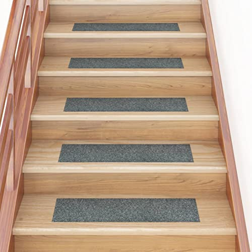 ZEYUAN Selbstklebende Treppenmatten 15 STK. Rechteckig 76x20 cm Grün, Stufenmatten, Treppenteppich, Treppenstufen Matten, Treppenschutz, Stufenteppich, Treppenstufenmatten