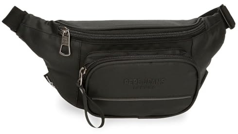 Pepe Jeans Dortmund Riñonera Gris 30x13x5 cms Algodón, Poliéster y PU. 1,95L by Joumma Bags