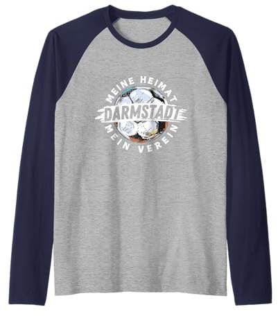 Darmstadt Fußball Hessen Stadion blau weiss Fan Raglan