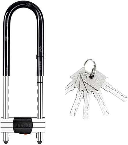 Candado en U para Bicicleta, candado en U de Acero Inoxidable, candado en U de Metal antirrobo Seguro para el hogar, Tienda, Bicicleta, Oficina, Escuela, Gimnasio, Puerta, candado para bicic