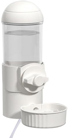 Wasserflasche für Hunde, automatischer Wasserspender für Kaninchen, mit Siphon beheizt, 500 ml | USB-Haustierkäfig zum Aufhängen des Behälters für das Netzteil
