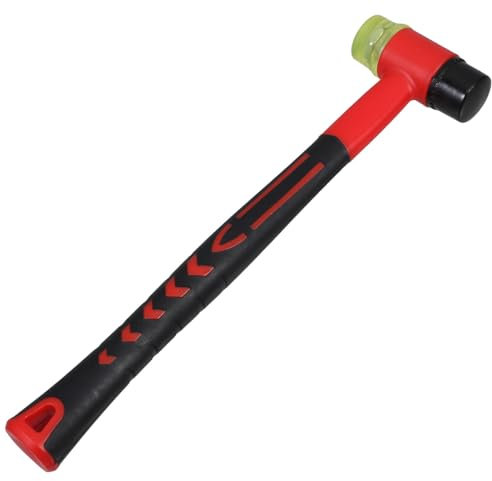 Gadpiparty Martello in Gomma Con Testa Morbida Da Impugnatura Ergonomica Per Installazione Di Piastrelle e Pavimenti Martello Doppia Faccia Per Lavori Fai Da Te