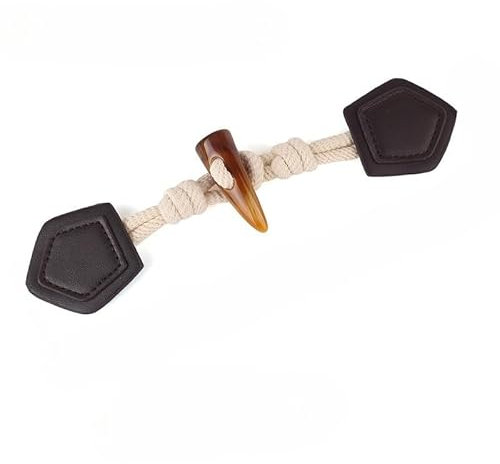TGBYHU 20 cm 3/6 Paar olivgrüner Knopf, geflochtenes Seil, Knebelverschluss, Knopf, Seil, Knebelknopf, zum Aufnähen, Knebelverschluss für Mäntel, Strickjacken, Jacken