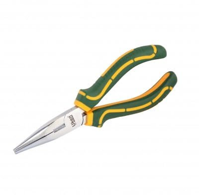 UKEN Long Nose Needle Plier 6 (150mm) | Heavy-Duty Model U36-151 with TRP Grip Handle for Gripping, Twisting, Bending, and Wire Cutting