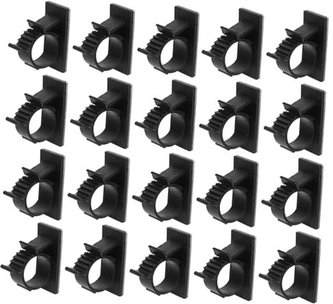 SOIMISS 50pcs Self-Adhesive Pipe Clip for Wheelchair Water Pipe Clamp Multi-Purpose Cable Clamp Wall Mounted Plastic Material