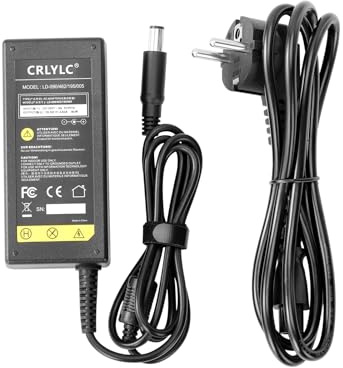 CRLYLC 90W 19,5V 4,62A Dell Ladekabel Laptop Netzteil für Dell inspiron XPS Stecker Inspiron 15 15R 5520 N5010 N5110 Latitude E5420 E6230 E6320 E6410 E6420 E6430 E6510 Notebook Ladegerät 7.4mm*5.0mm