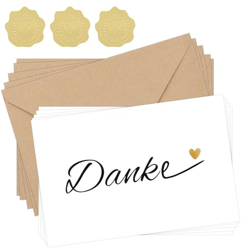 20 stück Dankeskarten mit Dankbar,Danke Karte,Karte Danke,Hochwertige Blankokarten für Dankespostkarten, Perfekt zum Abschied von Freund, zur Mitteilung, zur Bestätigung oder Einfach als Dankeskarte