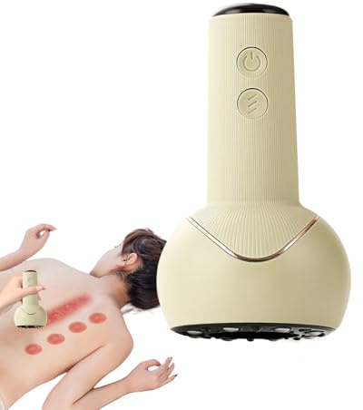 Ventouses | Machine de massage chauffant | Équipement de massage chauffant rechargeable pour athlètes, adultes, personnes âgées, dos, cou, épaules, jambes