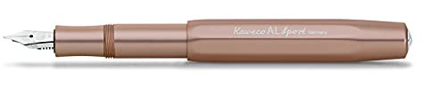 Kaweco AL SPORT Füllhalter Rosé Gold I Premium Aluminium Füllfederhalter für Tintenpatronen mit hochwertiger Stahlfeder I Füllfederhalter 13 cm I Federbreite: EF (Extra Fein)