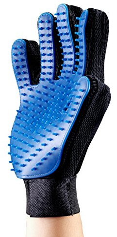 Wouapy Massage Glove - Hair Remover Brush for Bath and Care of Dogs, Cats (Right) Reusable Gloves for Pets Short Fur Dead Hair Remover
