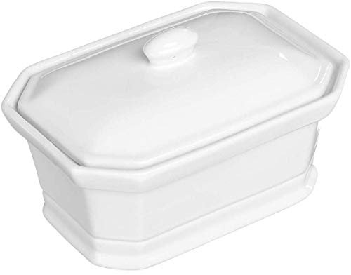 5 five simply smart 5five - zuppiera per foie gras in ceramica bianca