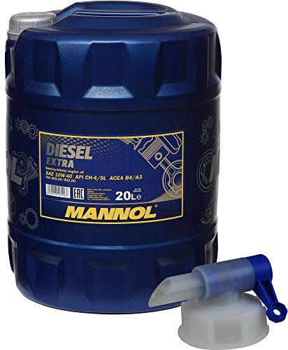 20 Liter MANNOL Motoröl SAE 10W-40 DIESEL EXTRA Engine Oil Öl inkl. Auslaufhahn