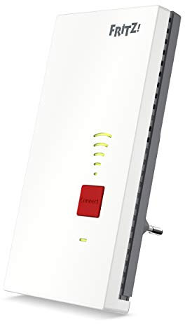 FRITZ!Repeater 2400 (Dual-WLAN AC + N bis zu 1.733 MBit/s (5GHz) + 600 MBit/s(2,4 GHz), 1x Gigabit-LAN, deutschsprachige Version)