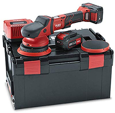 Akku-Exzenterpolierer mit Zwangsantrieb XCE 8 125 18.0-EC/5.0 Set | 18 Volt, 2x 5,0 Ah Akkus in L-Bo