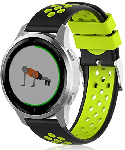 Shieranlee 18mm Quick-Fit Ersatz Uhrenarmbänder Armband für Vivoactive 4S Strap,GarminMove 3S Strap, Garmin Approach S2,Fossil Q Venture Gen 3/Gen4,vivomove 3s/GarminActive S,xiaomi Watch