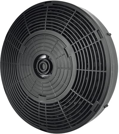 YUNA Kohlefilter KAF4 Aktivkohlefilter Dunstabzugshaube für Umluftbetrieb Schwarz Ø 175 mm Geruchsfilter