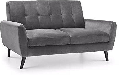 Julian Bowen Monza 2-Sitzer-Sofa, Dunkelgrau