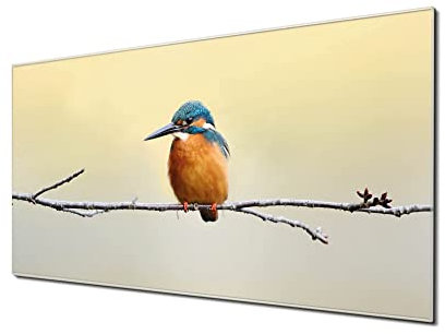 banjado Glas Magnettafel (120 x 60cm) - Magnetwand Glas - Magnetpinnwand als Memoboard - Pinnwand Magnettafel Küche, Büro, Kinderzimmer - Pause