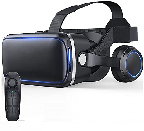 Gafas Realidad Virtual Auriculares Realidad Virtual, Auriculares VR Con Auriculares Para Juegos Inmersivos En Películas 3D Panorámica 360 Grados Compatible Con Teléfonos Móviles 4.0-6.53 Pulgadas