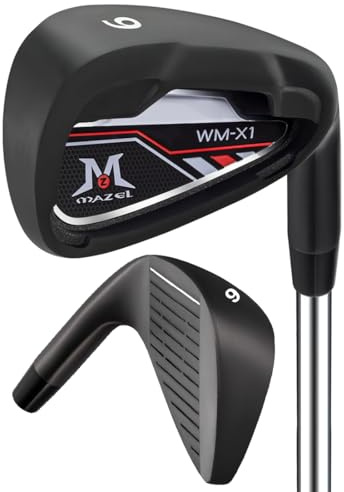Hierro de Golf Individual MAZEL para Hombre | Hierro de un Solo Palo de Golf | Juego de hierros de Golf 4-5-6-7-8-9-PW-SW | Juego de Pitching Wedge, Sand Wedge o Hierros para golfistas diestros