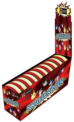 Cepewa Aktivhandel 1000 große Knallerbsen in 100 x 10er Dosen, Klassiker Jugend Feuerwerk F 1 für Party Xplode