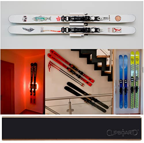 Clipboart® Standard Wandhalterung - Halterung - Ski - Tourenski - Carvingski - Powderski - Alpinski - Carver - 360° Wandbefestigung