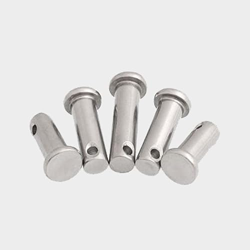 2pcs M14 column pin flat head with hole solid positioning fixed pin preservative cylinder dowel nails smooth rodbar SUS 304 nail - (Diameter: M14x80mm)