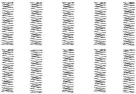 MACHSWON 10 Stück komprimierte Federn für Möbel, Fliegengittertüren, Rasenmäher, Edelstahl-Reparaturprojekte, Druckfeder 10mm Außendurchmesser 1mm