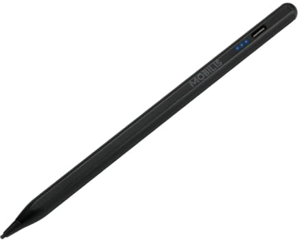 MOBILIS Stylet Actif Universel pour iPad, Tablette et Téléphone Portable, Stylet pour Ecran Tactile, Haute Sensibilité et Précision, Pointe Fine, Compatible iOS/Android
