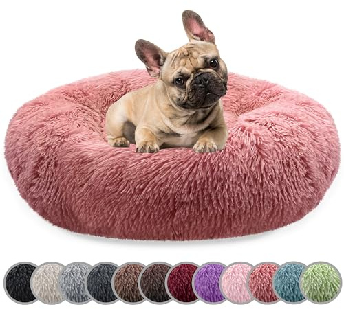 bluzelle Hundebett für Mittelgroße Hunde, Rosa, S-70 cm