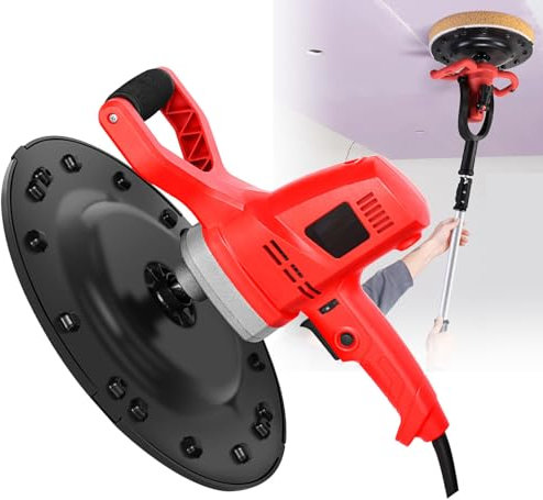 URJWAN MáQuina Alisadora De Superficies De Paredes De Cemento, Hormigonera, Paleta EléCtrica para HormigóN con Mango Anular, Mezcla Y Enlucido AutomáTico ​