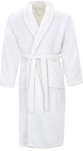 WELL HOME MOBILIARIO & DECORACIÓN Unisexe Blanc Peignoir 100% Coton, Couleur éponge, 1 Couture, Taille 2XL, XXL Mixte