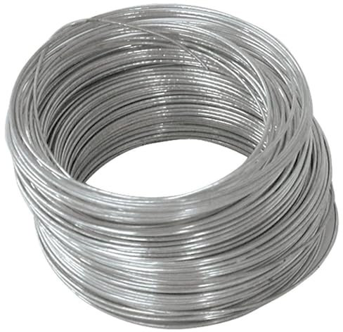 Bindedraht, Verzinkter Draht, 8 Gauge, 4 mm (0,157 Zoll) Durchmesser, biegsamer Metalldraht, DIY-Massivdraht, Mehrzweck-Metalldraht, für die Befestigung von Gartenblumen und Zäunen (Size : 10M/32.8ft